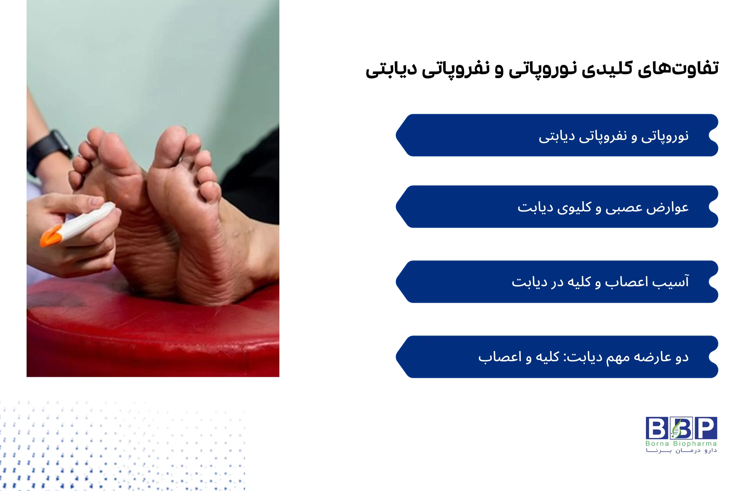 دیابت فقط بالا بودن قند خون نیست؛ وقتی کلیه‌ها تحت فشار قرار می‌گیرند، نفروپاتی دیابتی شکل می‌گیرد. شروع آن آرام است و علائمش در ابتدا دیده نمی‌شوند، اما با کنترل نکردن قند و فشار خون، خطر نارسایی کلیه واقعی می‌شود. آزمایش‌های ساده و مراقبت‌های دارویی و تغذیه‌ای می‌توانند جلوی آسیب را بگیرند و زندگی را نجات دهند.